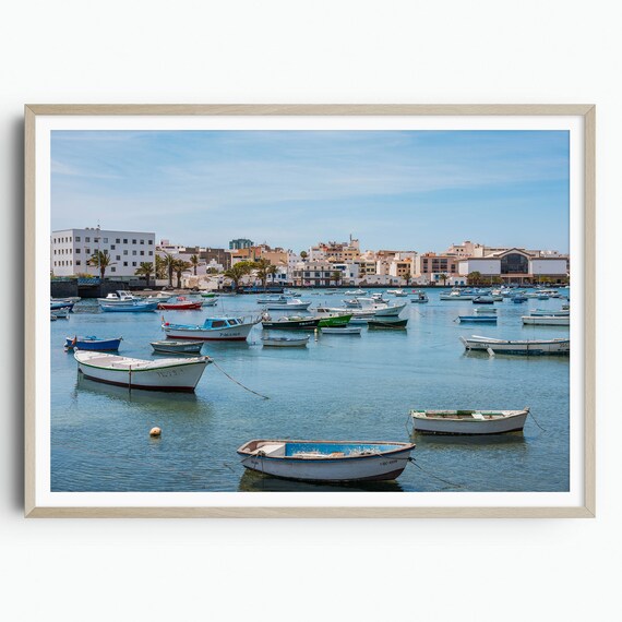 Lanzarote Print Charco De San Gines Arrecife Canary Islands Travel Poster Spain Print Lanzarote Wall Art Home Decor Photography