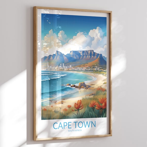 Cape Town Print No 5 Cape Town Poster Cape Town Wall Art Cape Town Art Print Cape Town Artwork Cape Town Travel Gift South Africa