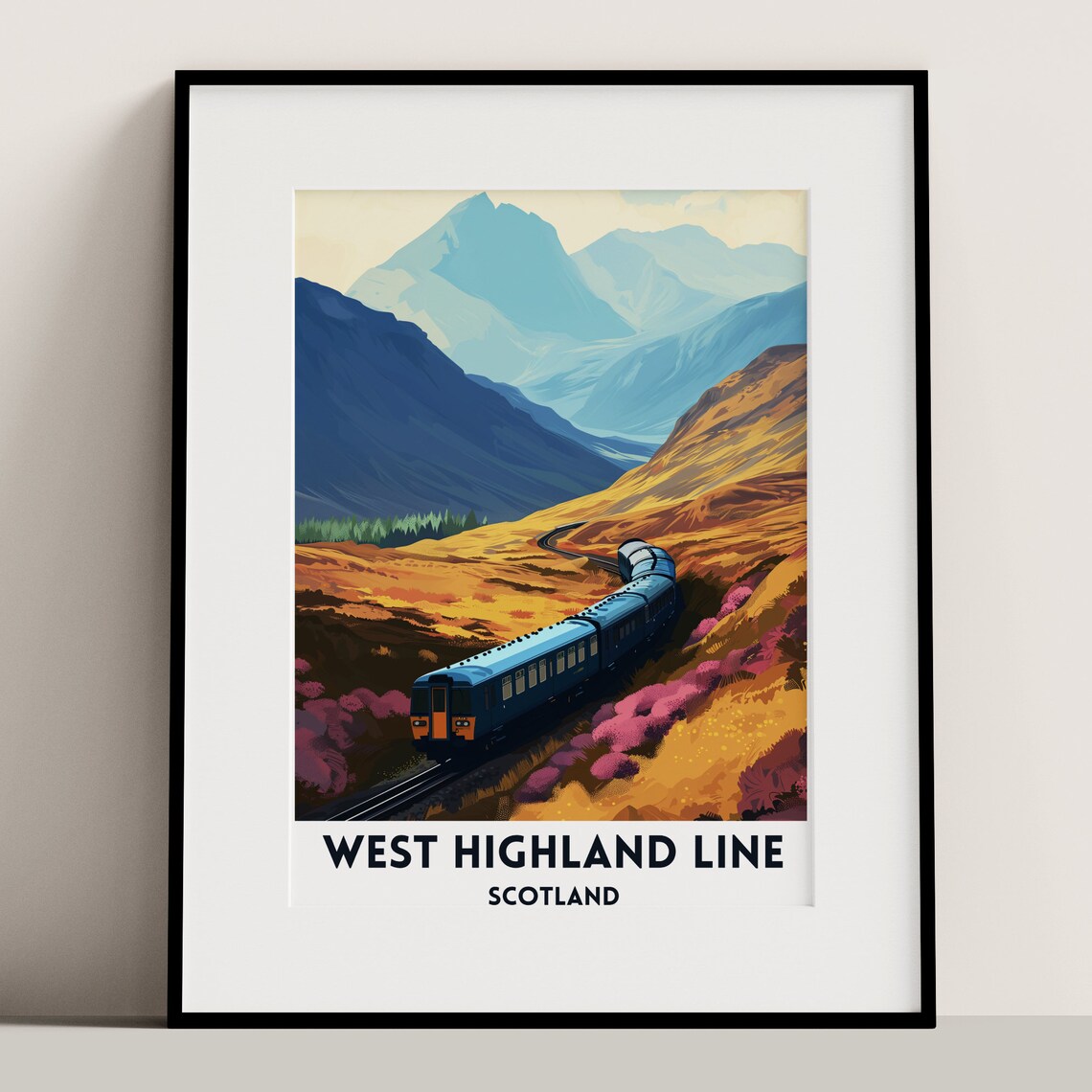 West Highland Line Vintage Travel Poster Art Print