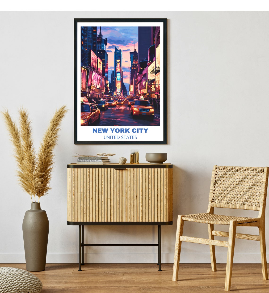 New York City Poster Travel Print United States Wall Art New York Travel Poster Print New York Wall Art Usa Travel Poster Travel Gift - Image 2