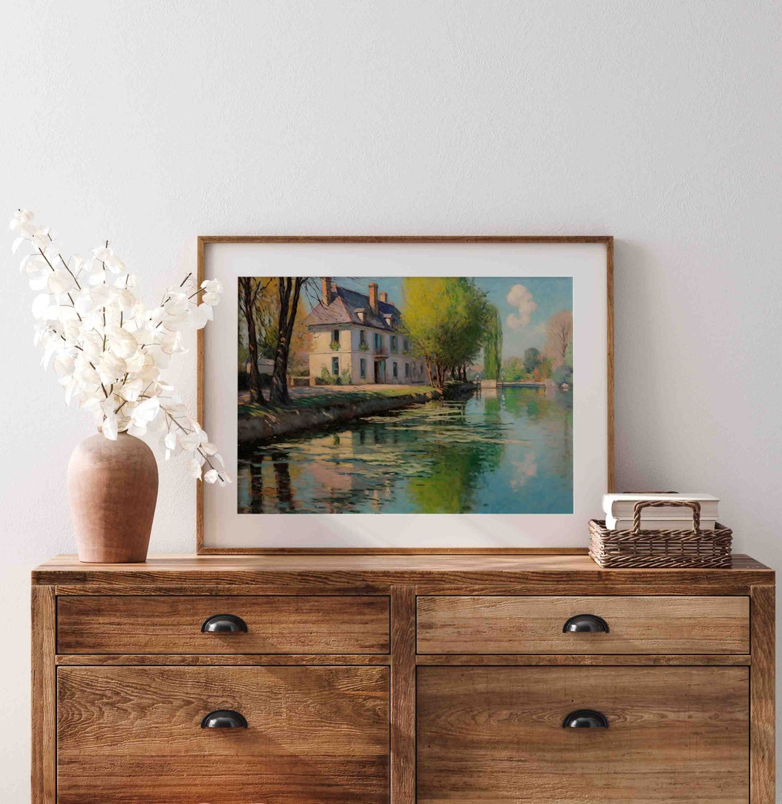 River Cottage Painting Wall Art Summer Country Art Poster Wa64 - Image 4