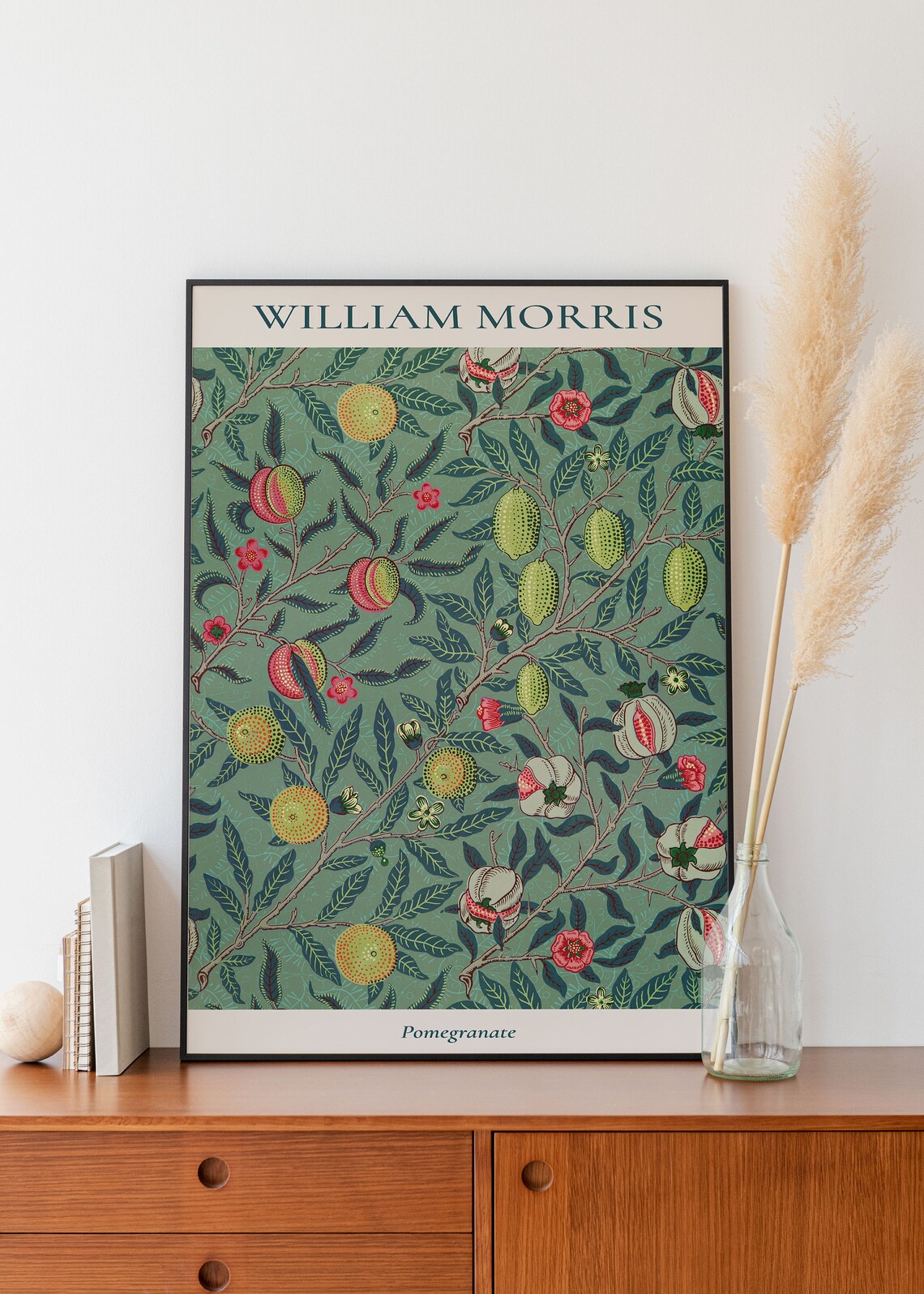 William Morris Pomegranate Vintage Art Print - Image 2