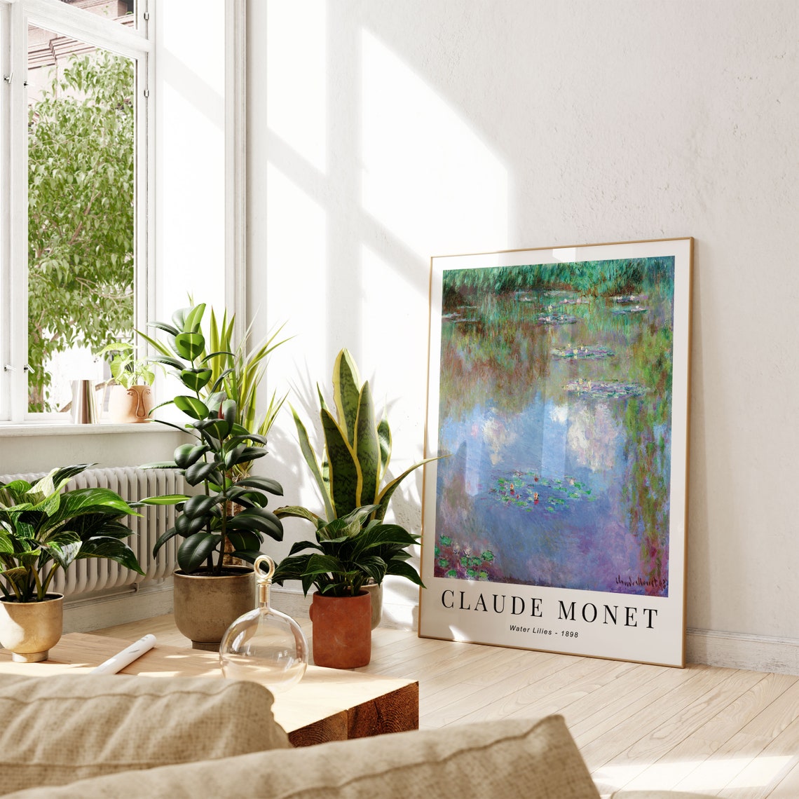 Monet Water Lilies Print Modern Abstract Impressionism Poster Modern Botanical Decor Floral Nature Artwork Gallery Art Gift For Her - Image 2
