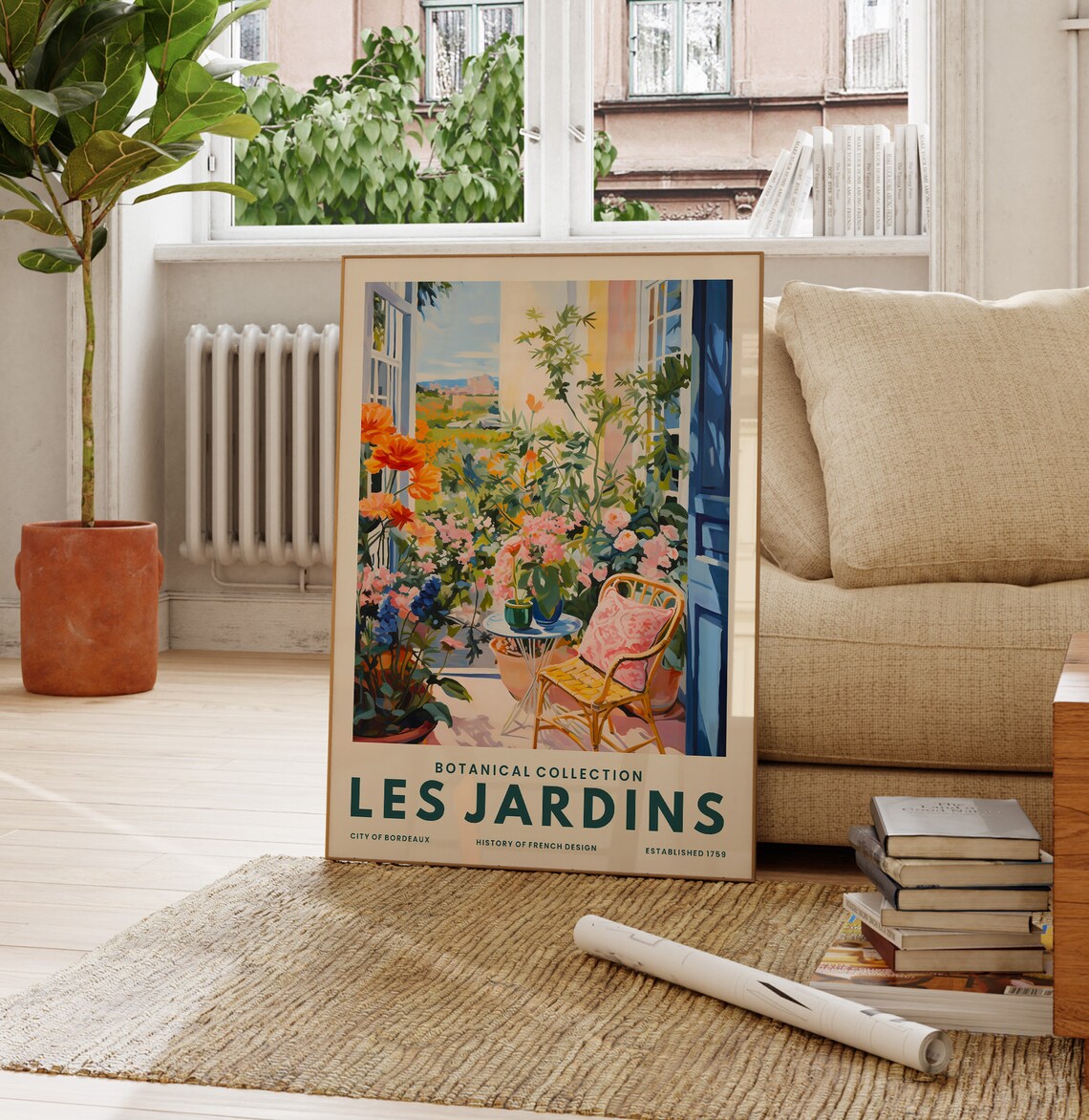 Les Jardin Botanical Interior Landscape Poster - Image 3