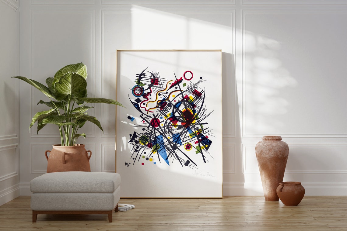 Wassily Kandinsky Lithography Abstract Poster Modern Contemporary Wall Art Decor Geometric 20 Century Art Original Gallery Art Gift - Image 3
