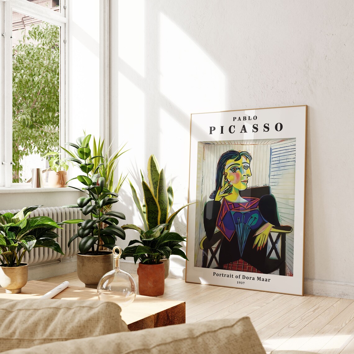 Pablo Picasso Portrait Of Dora Maar 1937 Cubist Masterpiece Art Print - Image 3