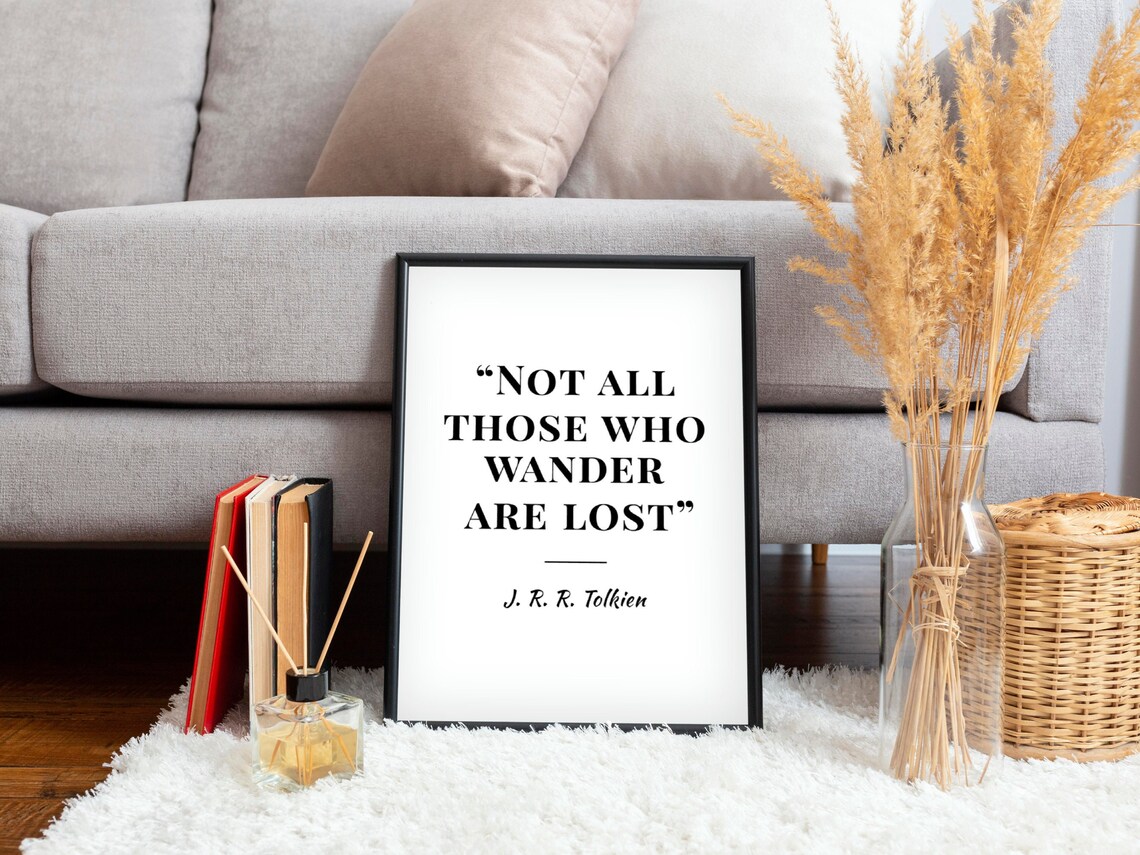 Tolkien Quote, Lord of the Rings Minimalist Poster Print - Image 4
