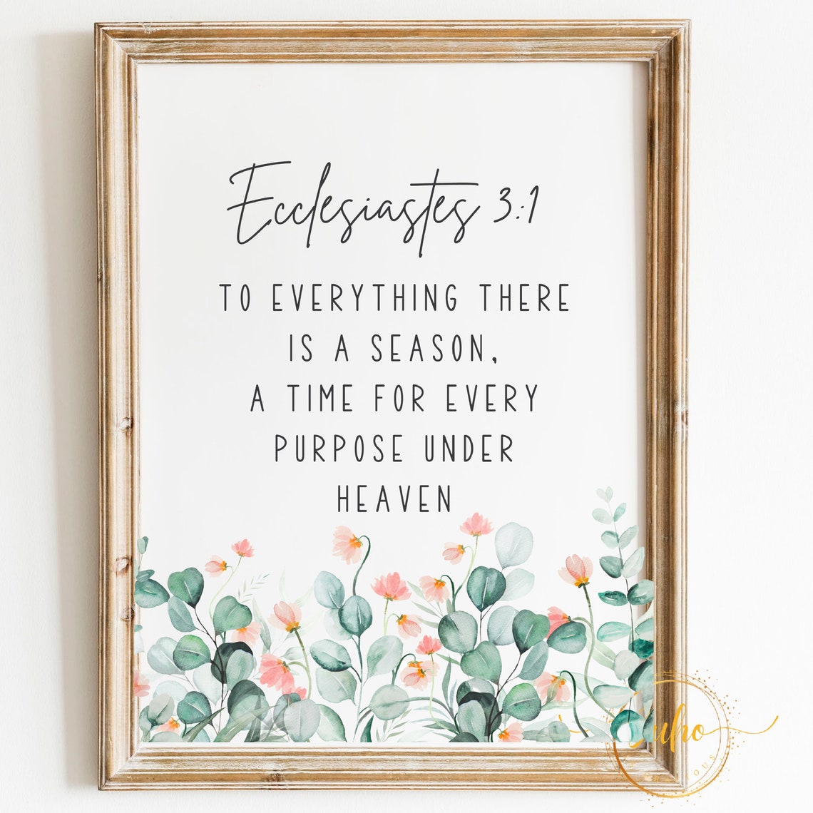 Ecclesiastes 31 Scripture, Nursery Art Print