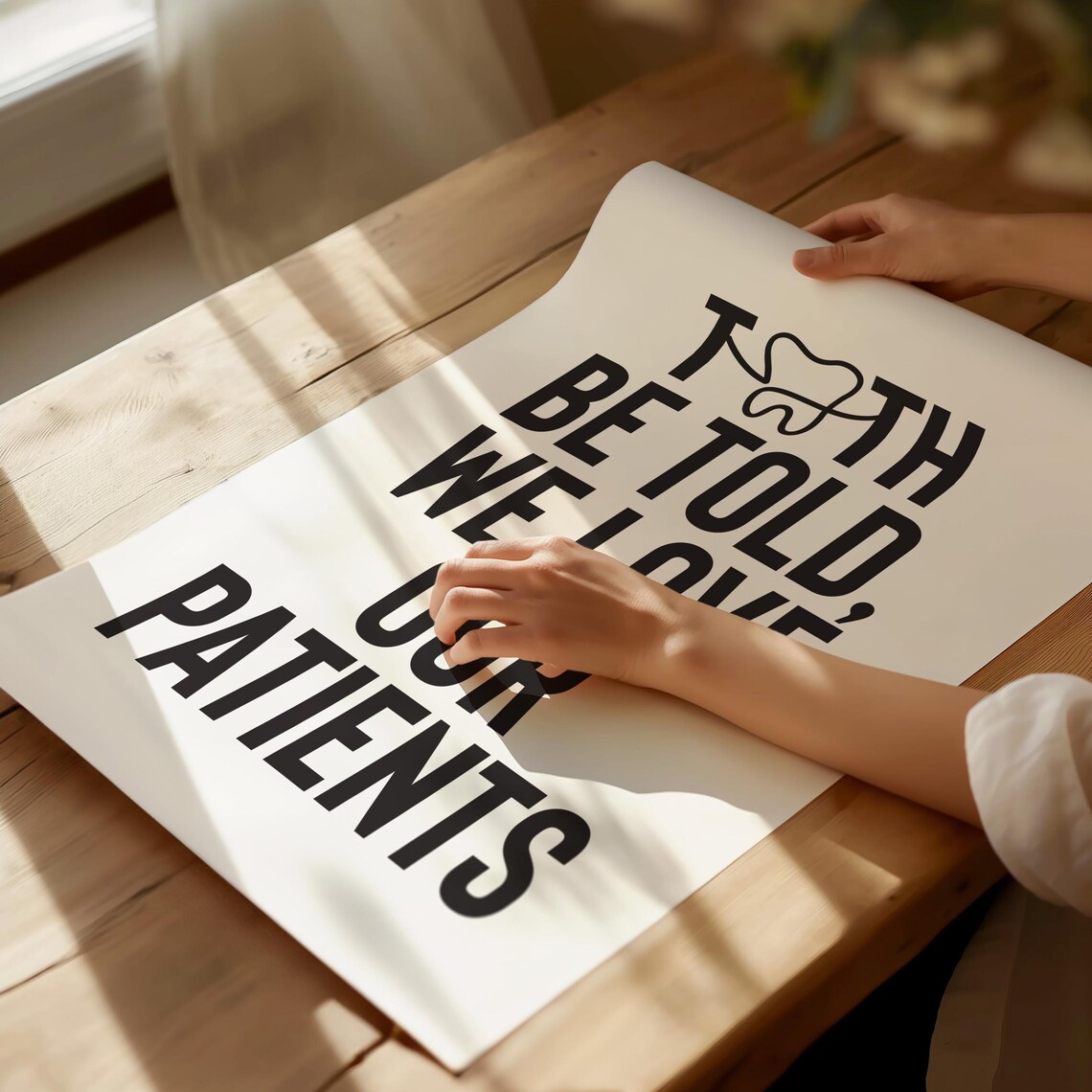 Tooth Be Told Dental Office Quote Art Print - Image 2