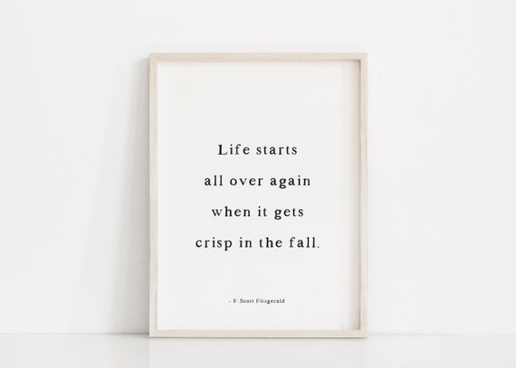 Boho Fall Quotes Art Print, Autumn Wall Decor