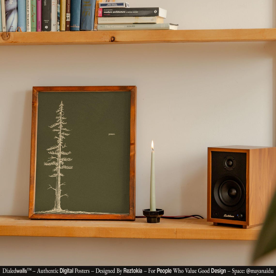 Pine Tree Wall Art Print Unique Wall Prints Minimalist Contemporary Wall Art Nature Poster Print Gift For Nature Lover - Image 2