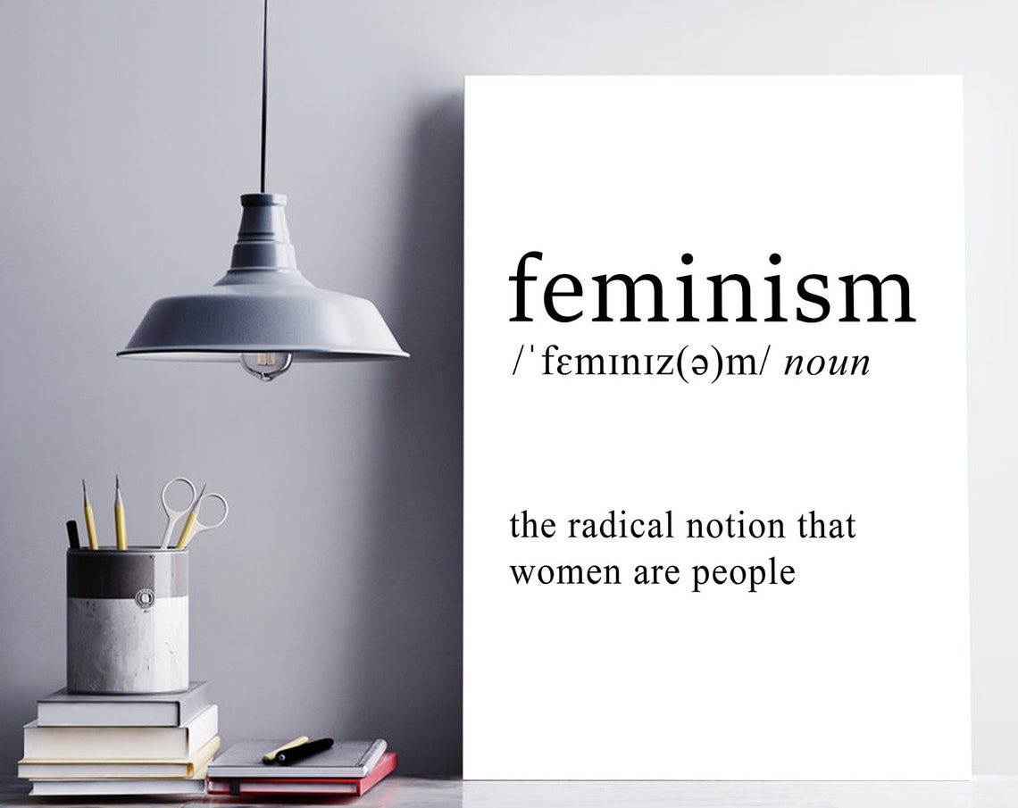 Feminism Definition Noun Radical Women Empowerment Quote Poster - Image 2