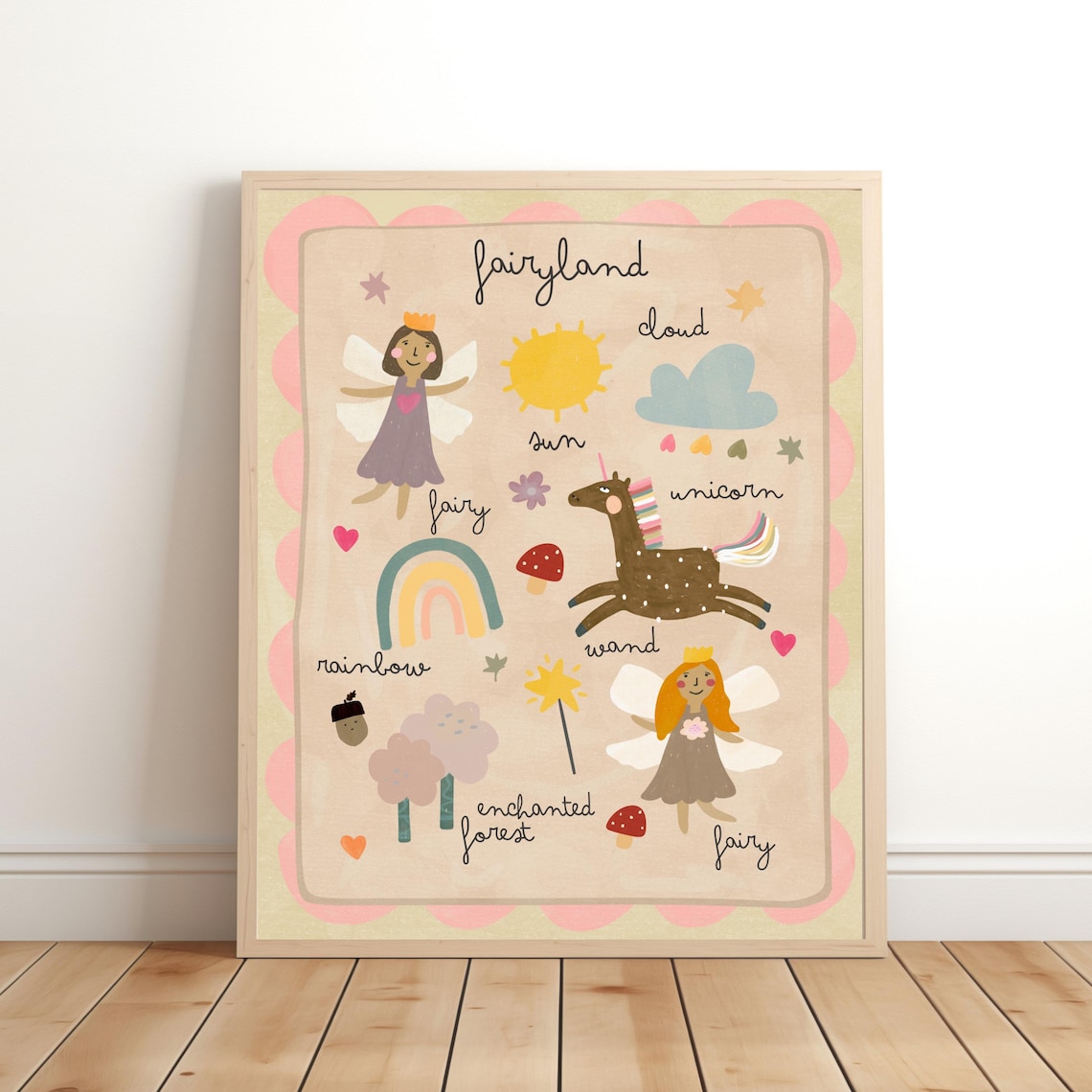 Fairy Land Print, Fairy Tale Princess Poster