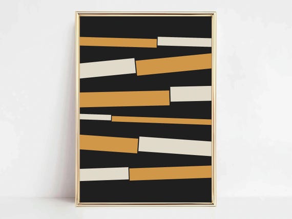 Jazz Poster Wall Art Retro Print Mid Century Modern Music Living Room Piano
