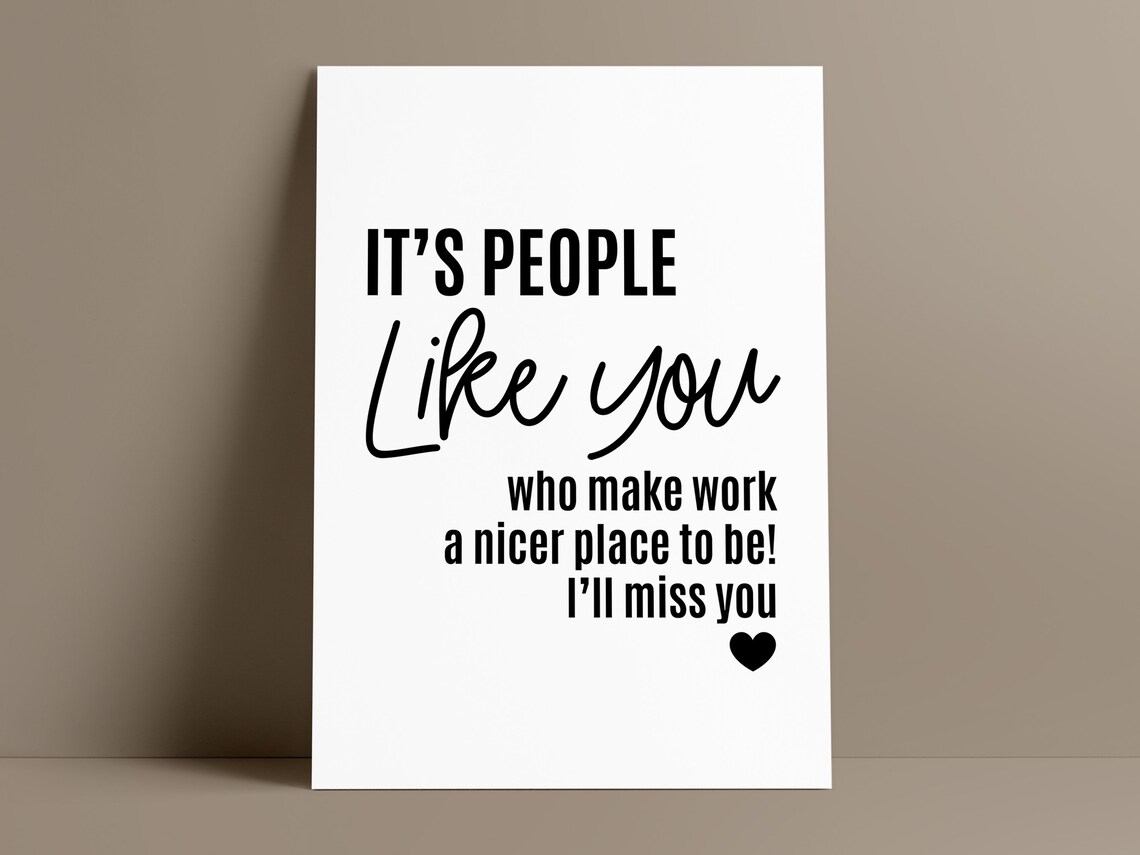 I'll Miss You Farewell Gift, Coworker Thank You Print - Image 2