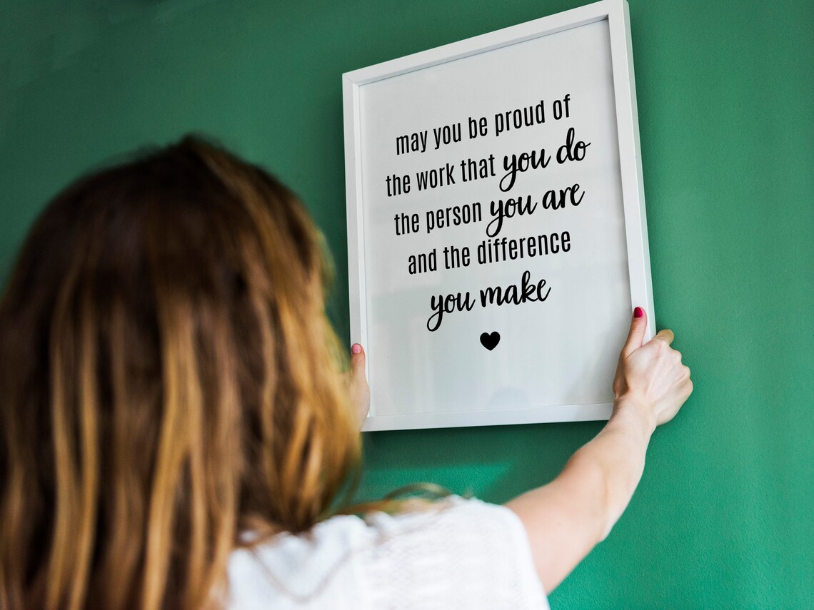 Difference Maker Thank You Mentor Gift Art Print - Image 2