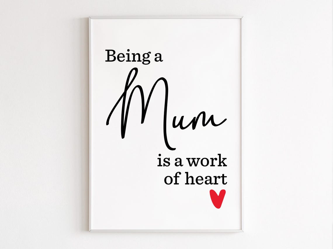 Mum Prints Wall Art Gift Birthday From Daughters For Her Quotes Parent