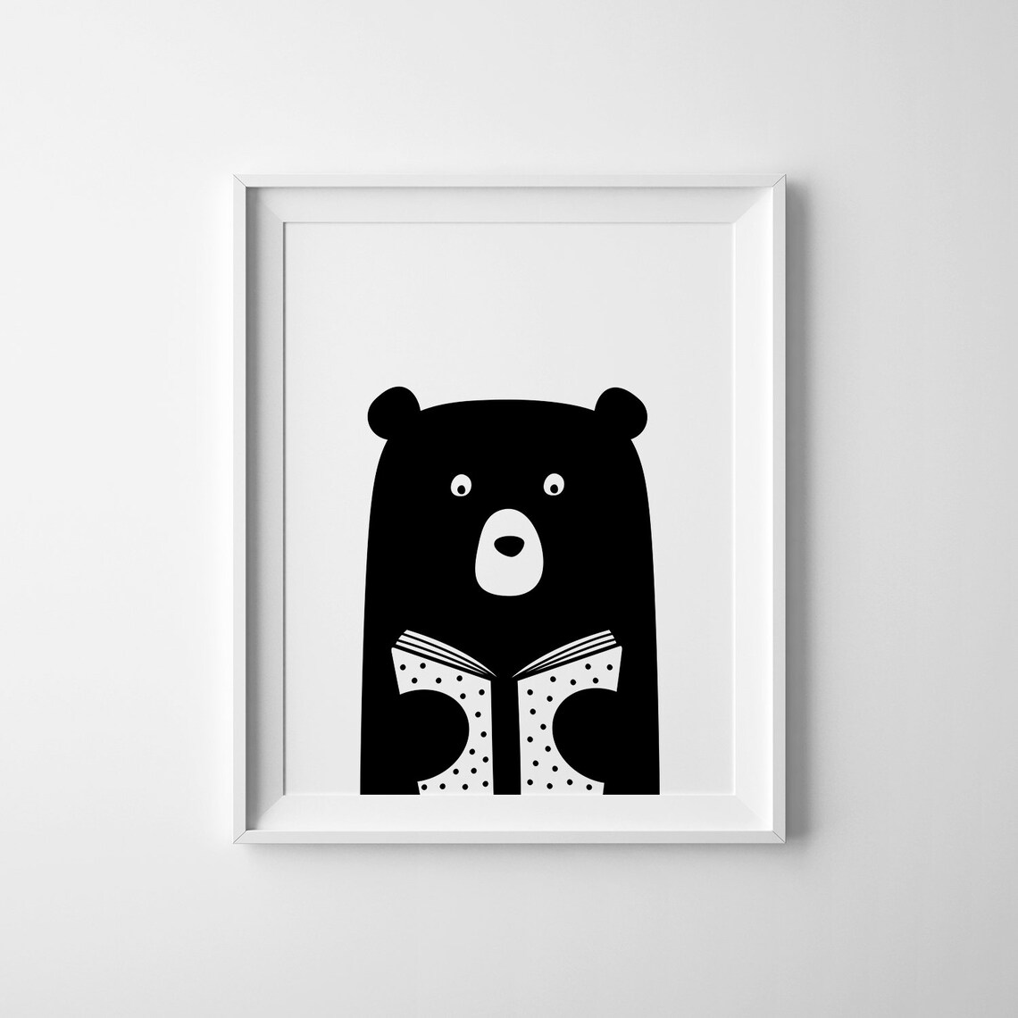Bear Nursery Print for Kids Room and Playroom
