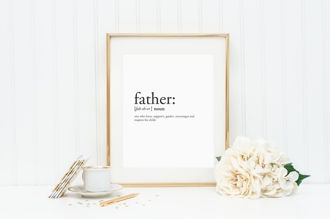 Father Definition Print, Funny Father's Day Art Print - Image 2
