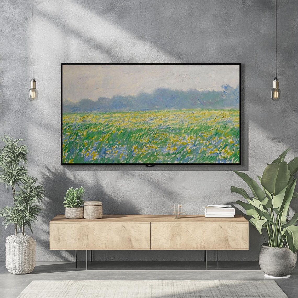 Spring Landscape Vintage Farmhouse Art Print - Image 2