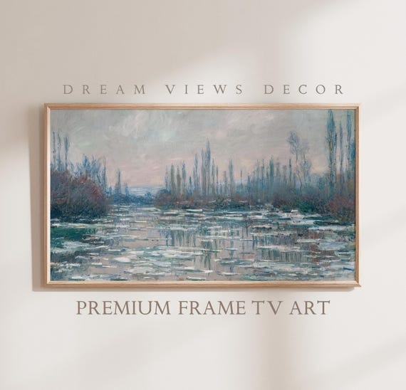 Vintage Winter Bundle of Frame TV Art, Farmhouse Decor