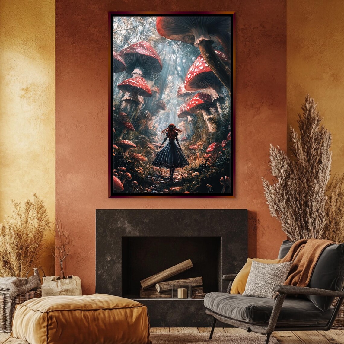 Dark Wonderland Gothic Alice in Wonderland Art Print - Image 5