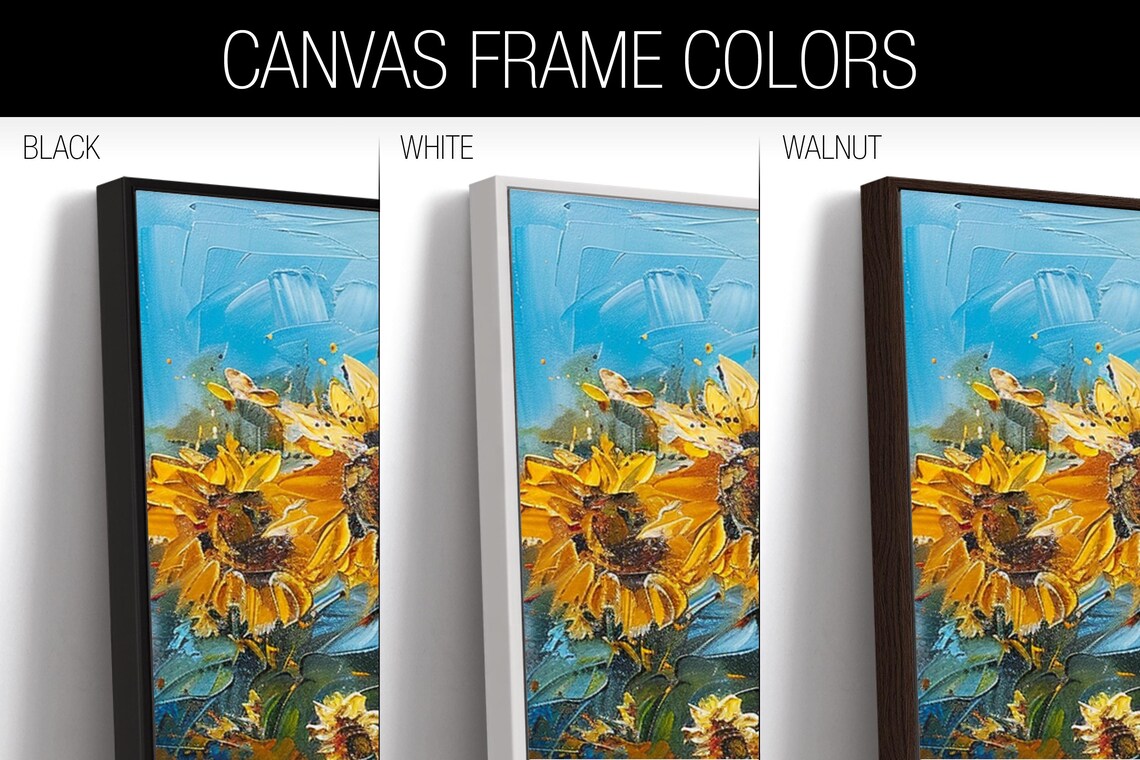 Panoramic Sunflowers Art Print, Long Horizontal View - Image 2