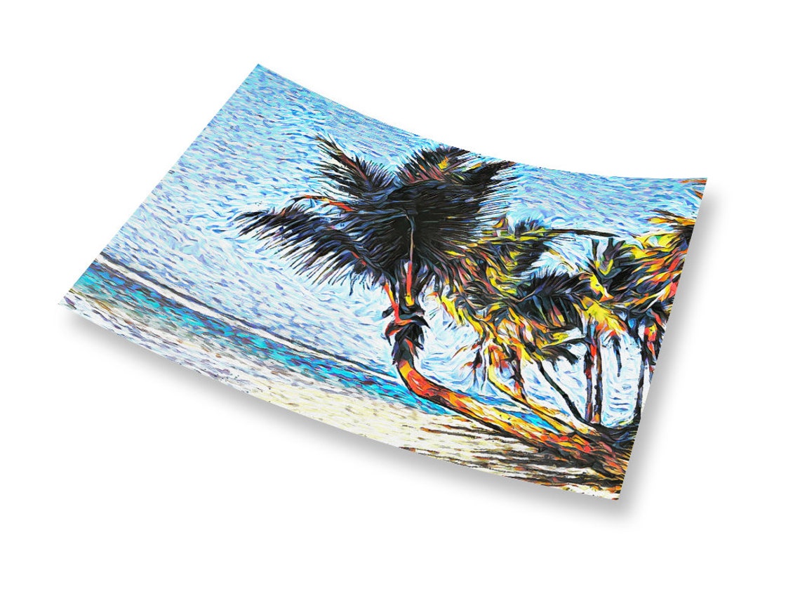 Beach Art Tropical Print Island Scenery Wall Art Impressionist Art Size 24x36 - Image 2