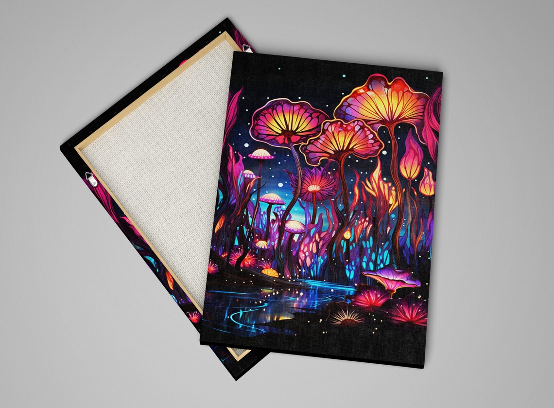 Whimsical Wonderland Mushroom Forest Art Print - Image 4