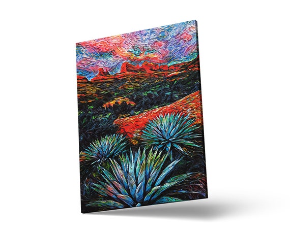 Southwest Art Desert Landscape Print Scenery Wall Art Impressionist Art