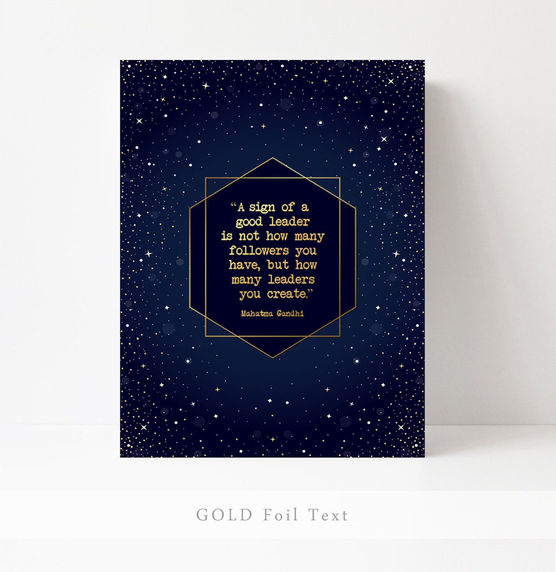 Mentor Gift Mentor Gift For Women Gandhi Quote A Sign Of A Good Leader Is Not How Many Followers You Have Gifts For Boss Female - Image 2