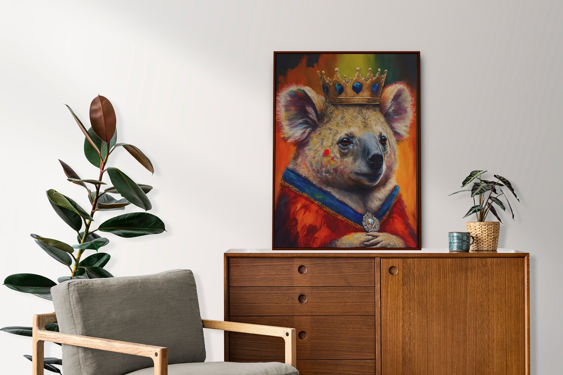 King Koala Wall Art Home Decor Print Poster