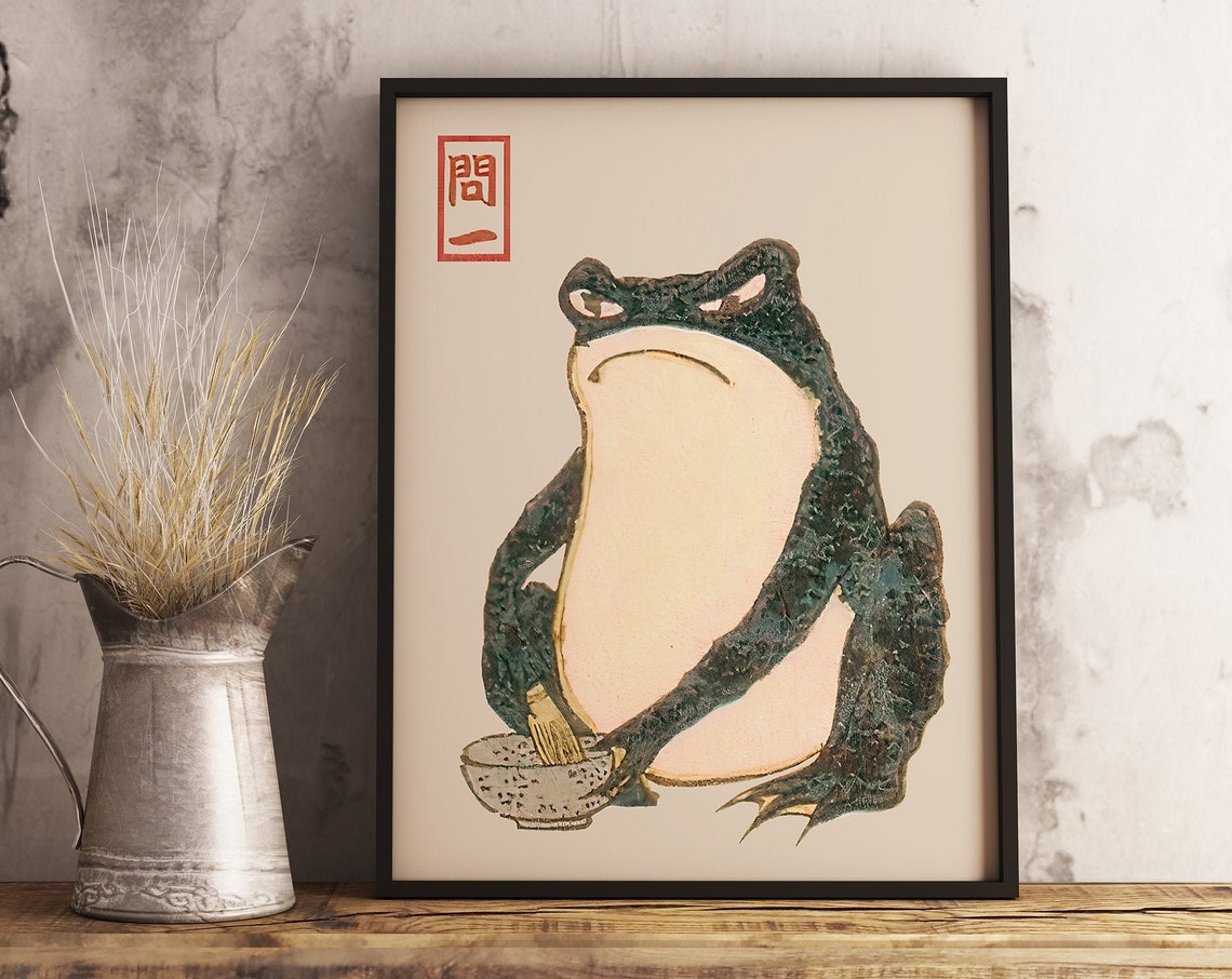 Matsumoto Hoji Japanese Frog Art Print - Image 3