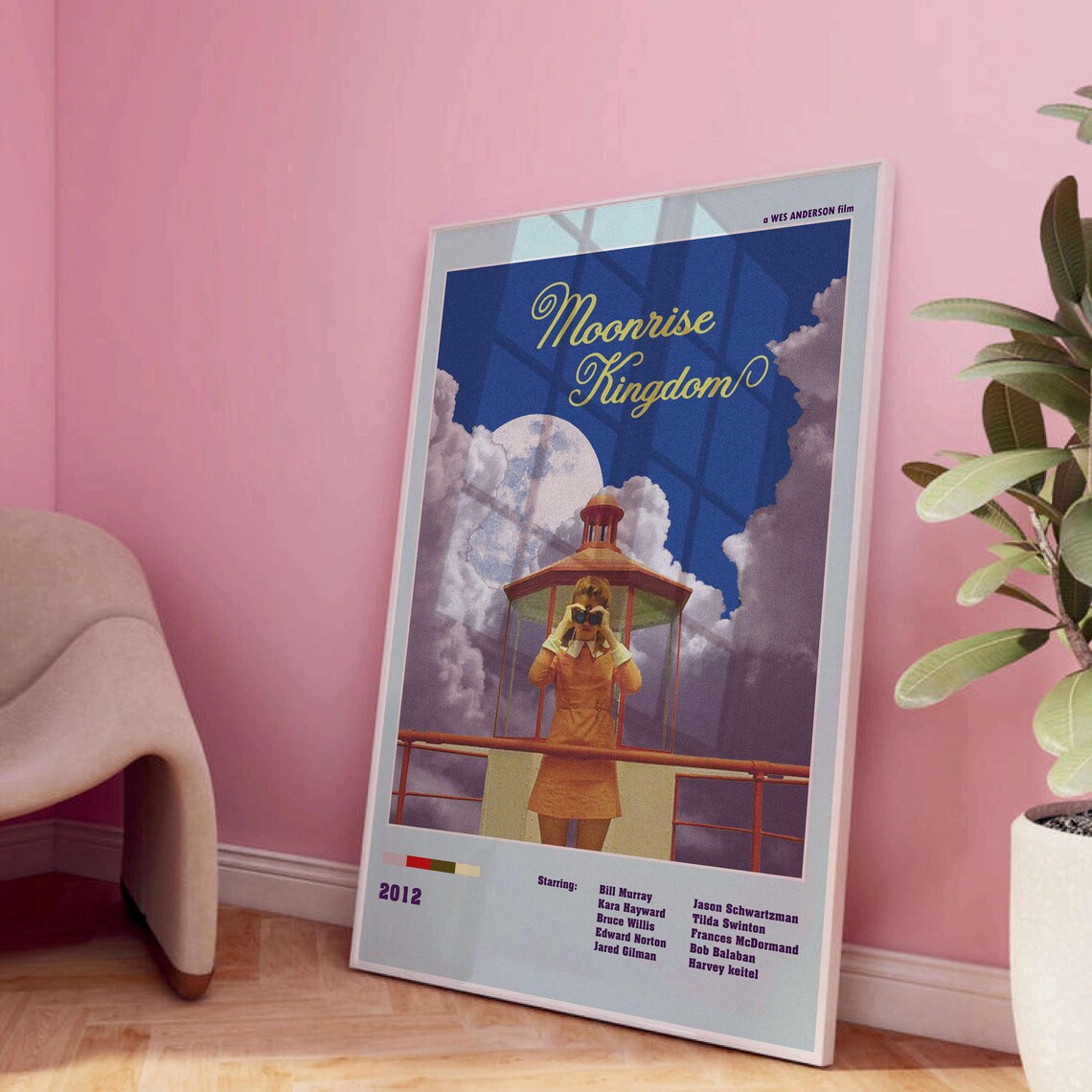 Moonrise Kingdom Wes Anderson 2012 Lighthouse Movie Poster Art - Image 2