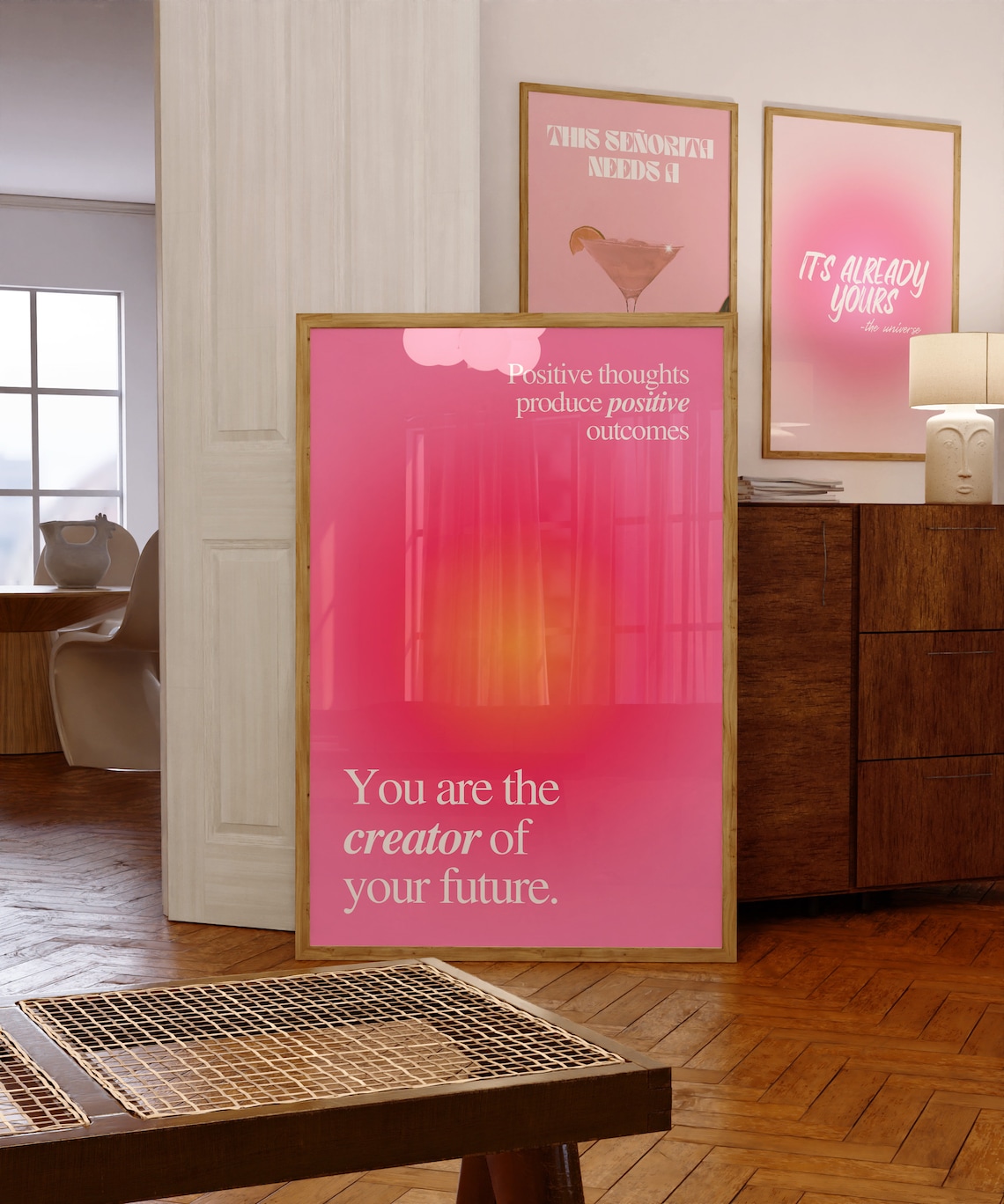 Aura Manifestation Quote Poster, Trendy Positivity - Image 2