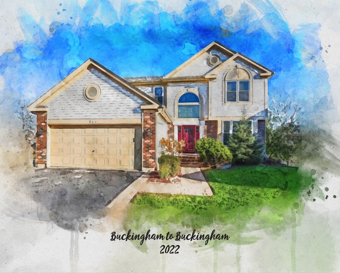 Custom Watercolor House Portrait, Personalized Gift - Image 4