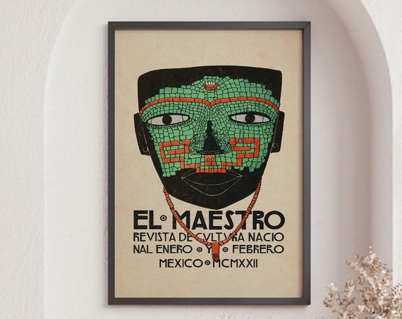 El Maestro Mexican Vintage Travel Poster Art Print
