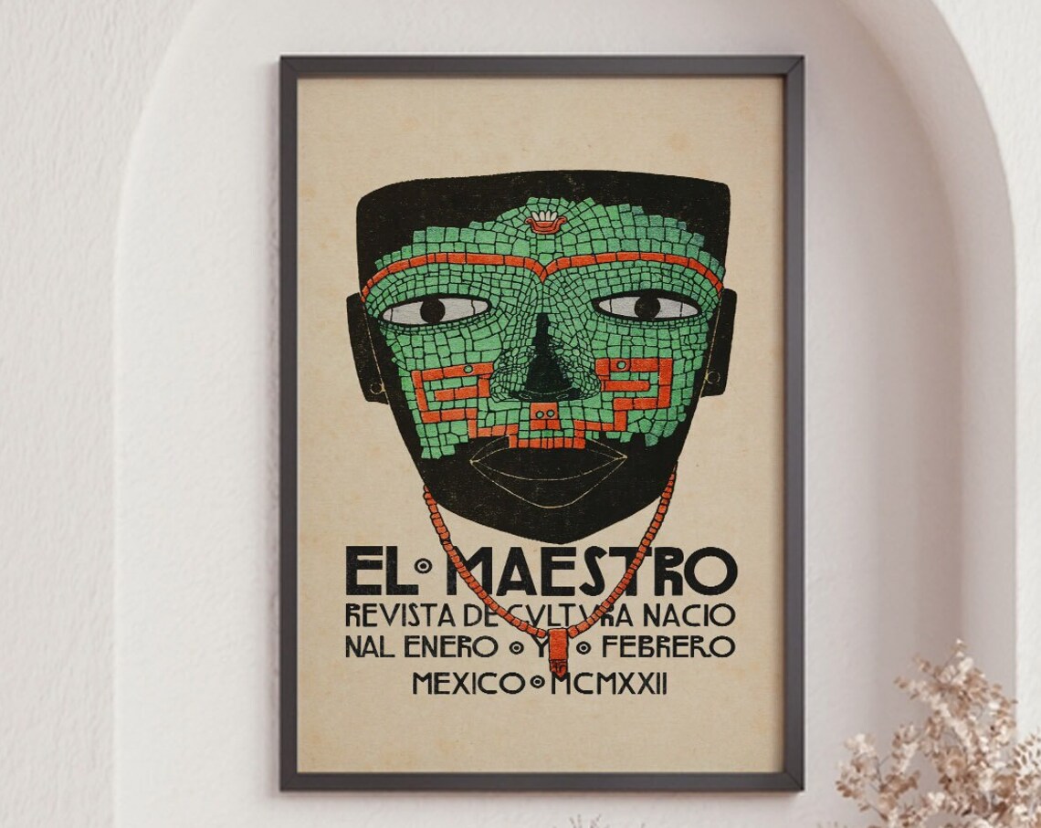 El Maestro Mexican Vintage Travel Poster Art Print