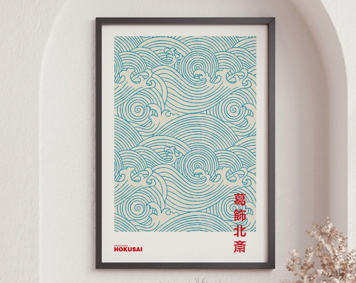 Hokusai Japanese Waves Vintage Art Print, Japanese Art - Image 6
