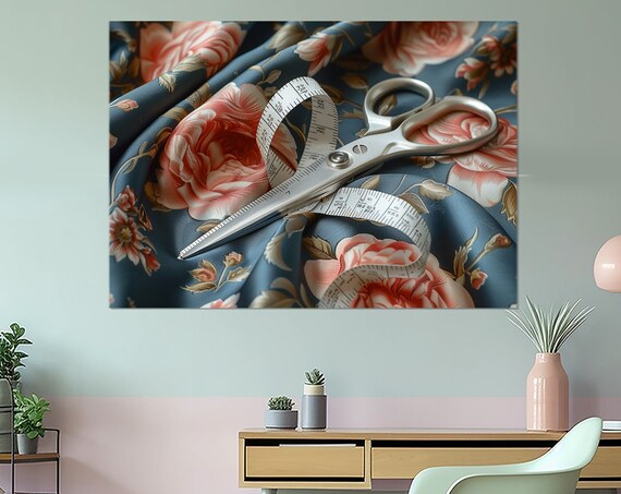 Sewing Wall Art Tailor Scissors Print Seamstress Gift Tailor Gift Sewing Wall Decor Framed And Ready To Hang