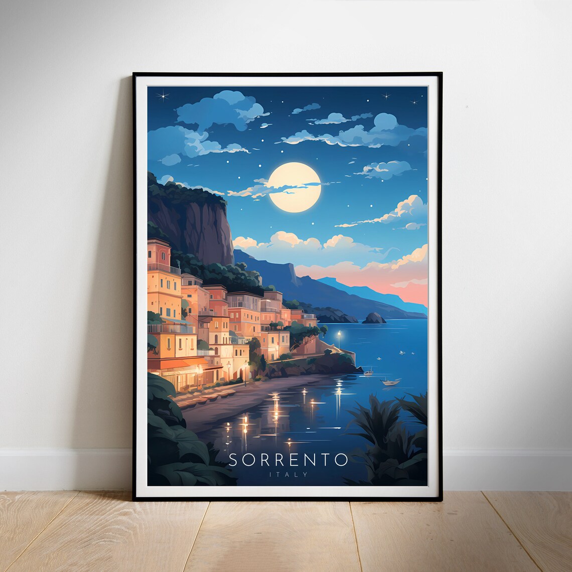 Sorrento Italy Travel Poster, Home Decor Art Print
