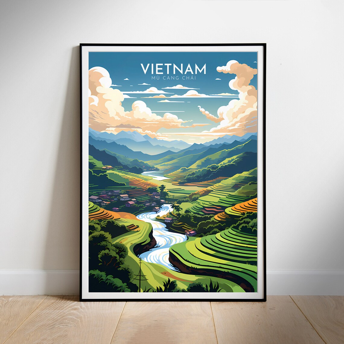 Vietnam Retro Travel Poster, Asia Travel Poster - Image 2