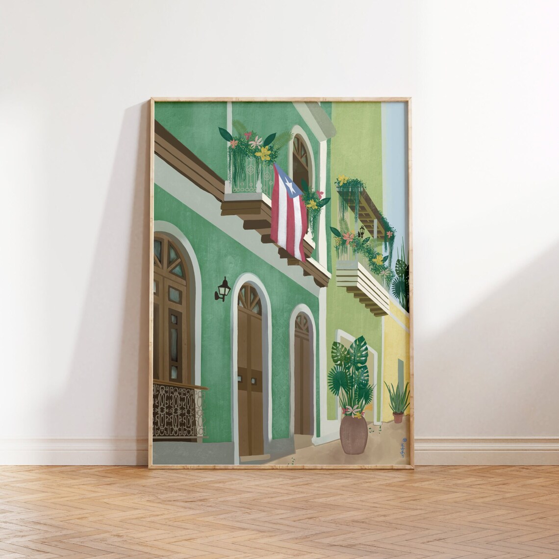 Puerto Rico Illustration, San Juan Travel Poster - Image 2