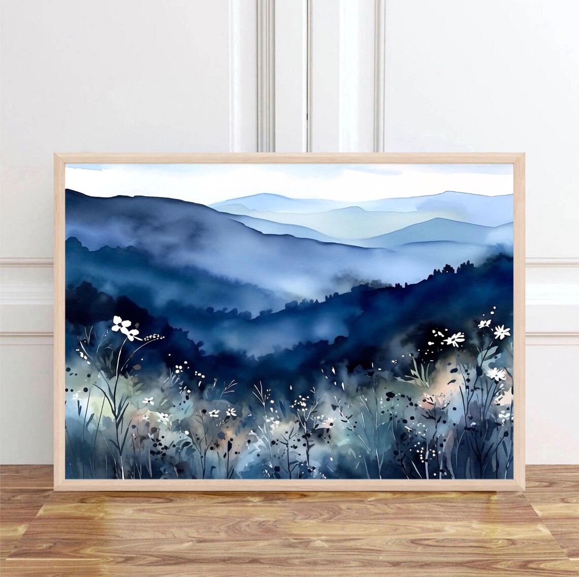 Blue Ridge Mountain Watercolor Travel Poster - Image 4