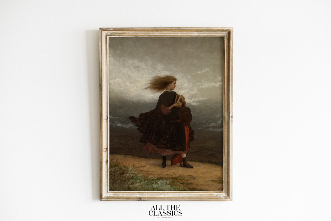 Eastman Johnson The Girl I Left Behind Me Windy Shore Poster