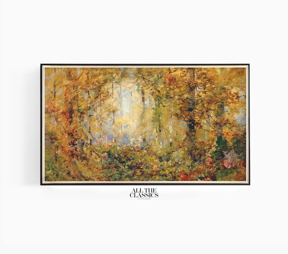 William Henry Holmes Autumn Tangle Golden Fall Forest Interior Art Poster