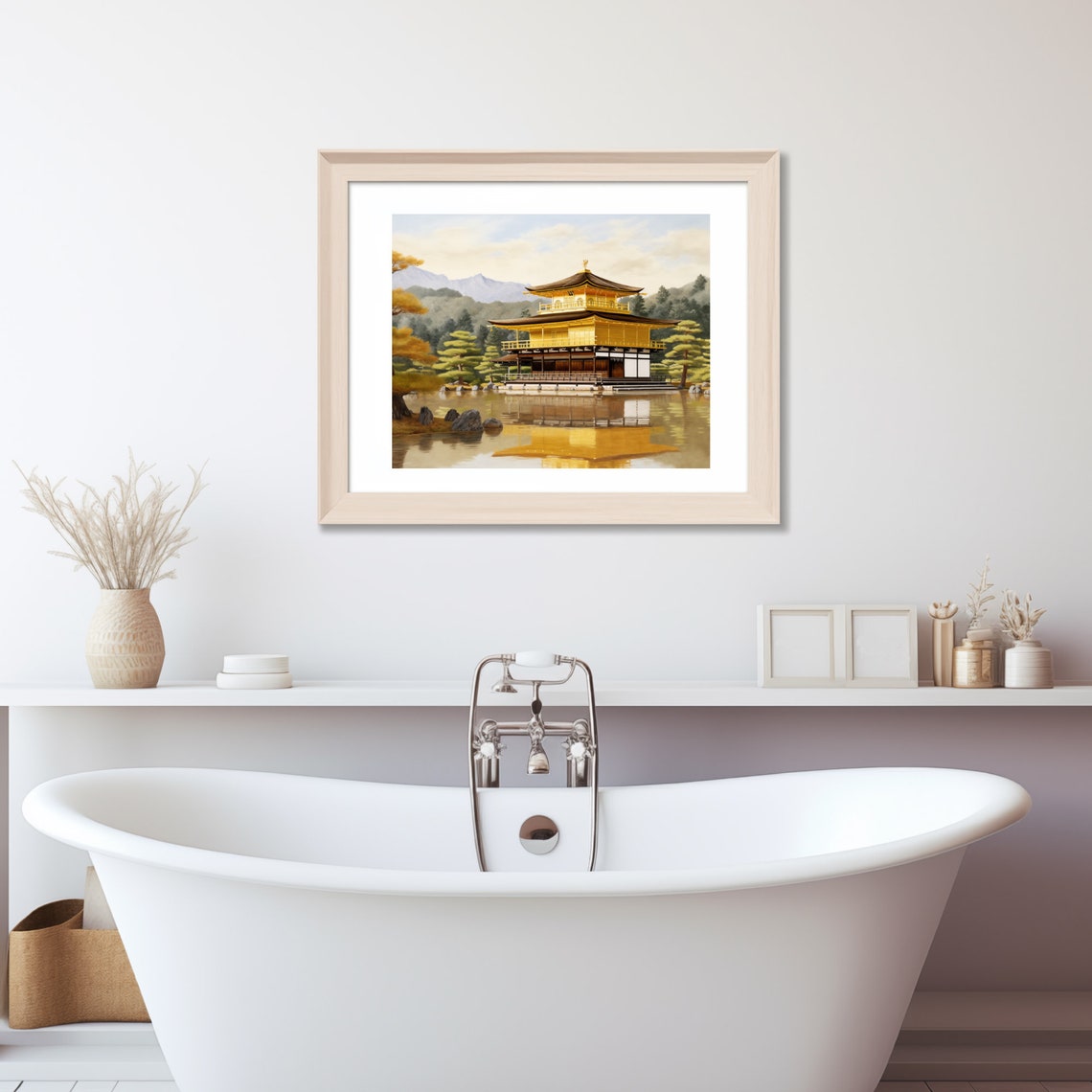 Kinkaku Ji Temple Golden Pavilion Kyoto Japan Travel Scene Poster - Image 4