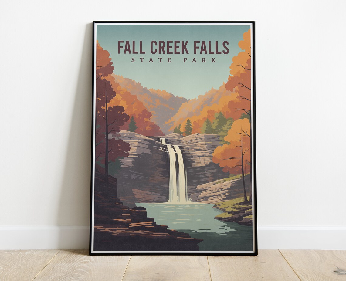 Fall Creek Falls State Park, Tennessee Travel Poster