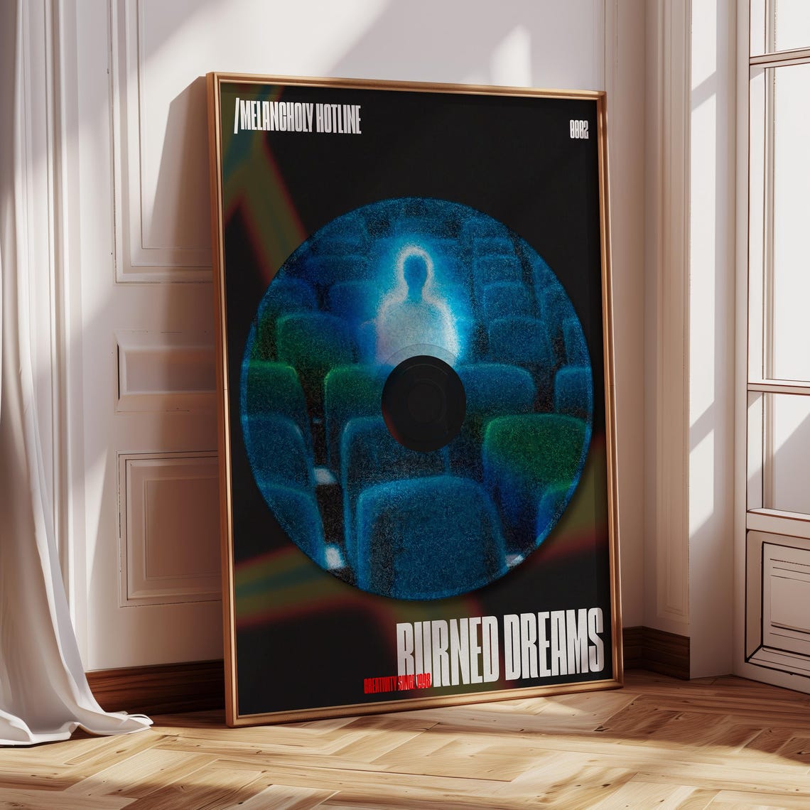 Burned Dreams Melancholy Hotline Ghostly Cinema Seats Poster