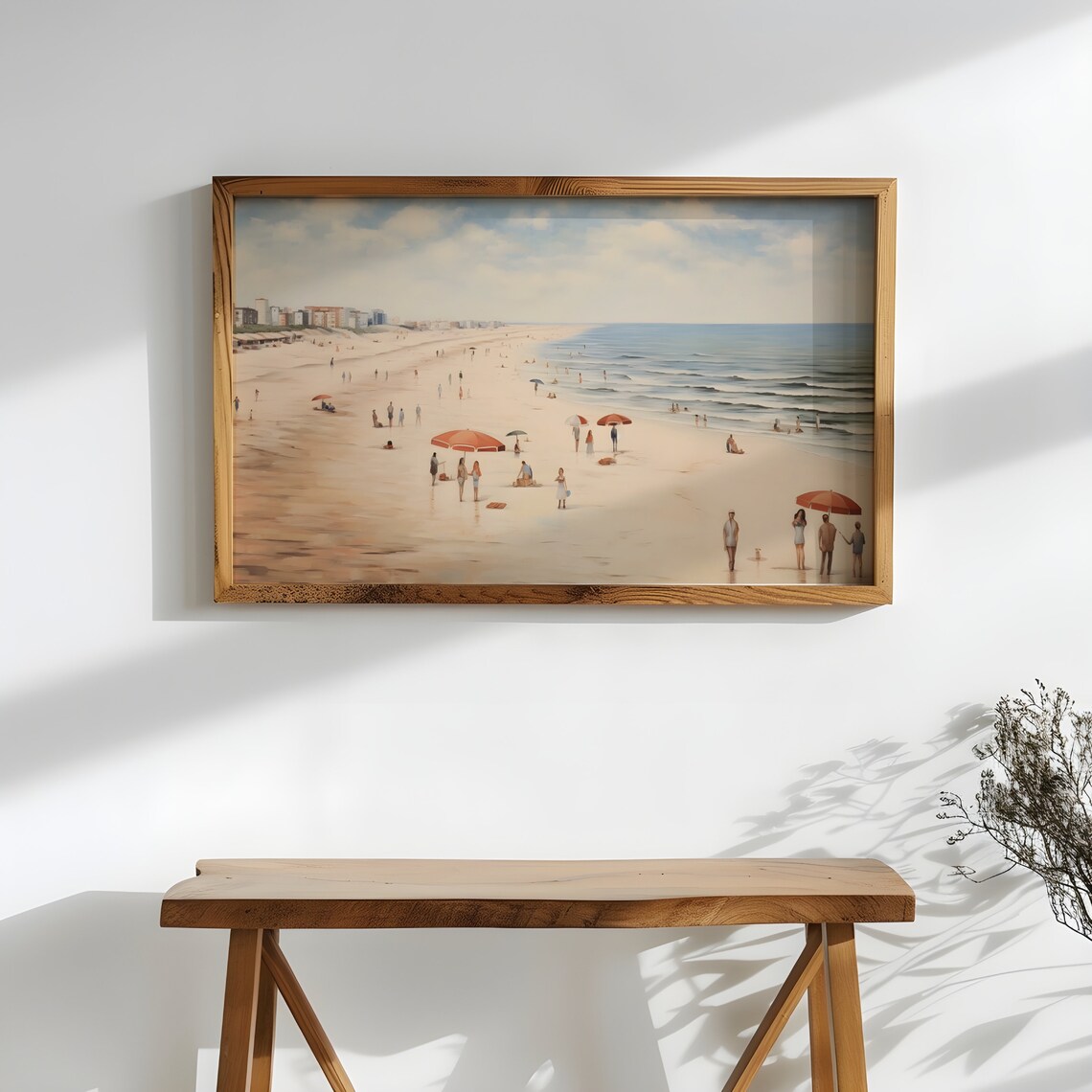 Seaside Vintage Landscape Oil Painting Antique Coastal Beach Nautical Sea Summer Wall Art Seascape Print Farmhouse Decor - Image 2